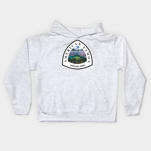 National Park of American Samoa shield Kids Hoodie by nylebuss